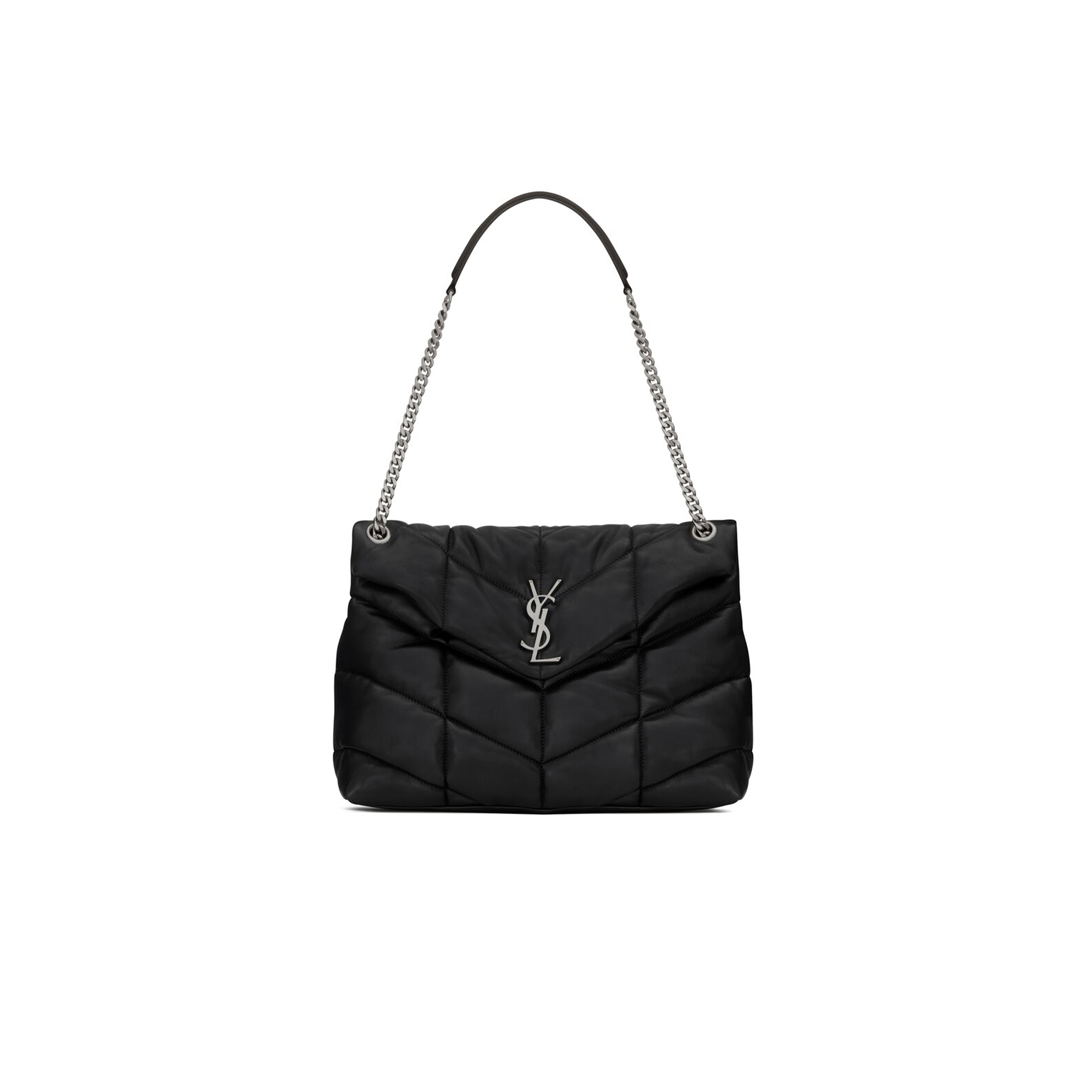 YSL PUFFER MEDIUM IN NAPPA LEATHER 5774751EL001000 (35*23*13.5cm) YSL PUFFER MEDIUM IN NAPPA LEATHER 5774751EL001000 (35*23*13.5cm)